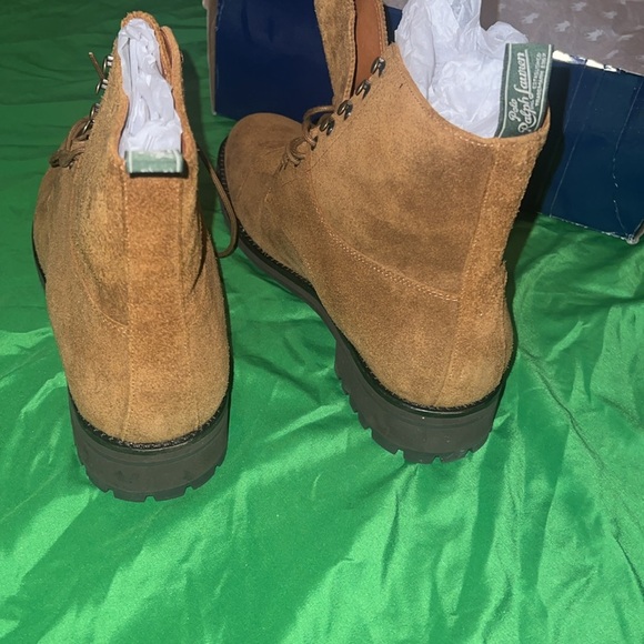 NIB Polo Ralph Lauren Bryson Brown Suede Lace-Up Boots size 13 - Picture 7 of 13